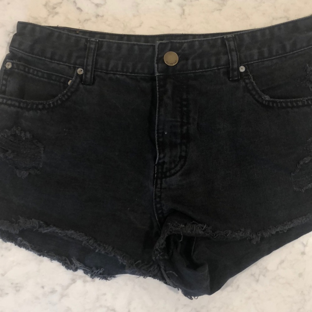 Billabong Black cutoff jean shorts